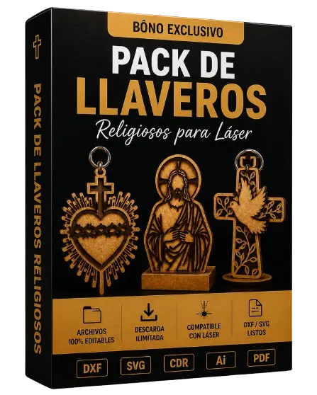 Pack de Llaveros Religiosos para Láser