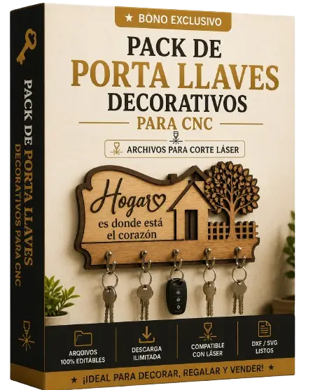 Pack de Porta Llaves Decorativos para CNC